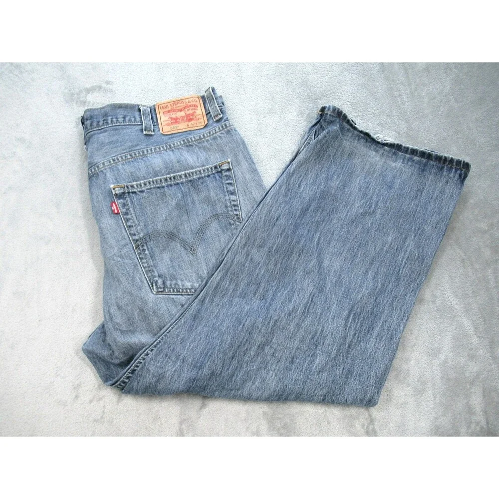 Levi's 569 Jeans Mens 42x30 (Actual 39x26.5) Relaxed Fit Straight Leg Blue